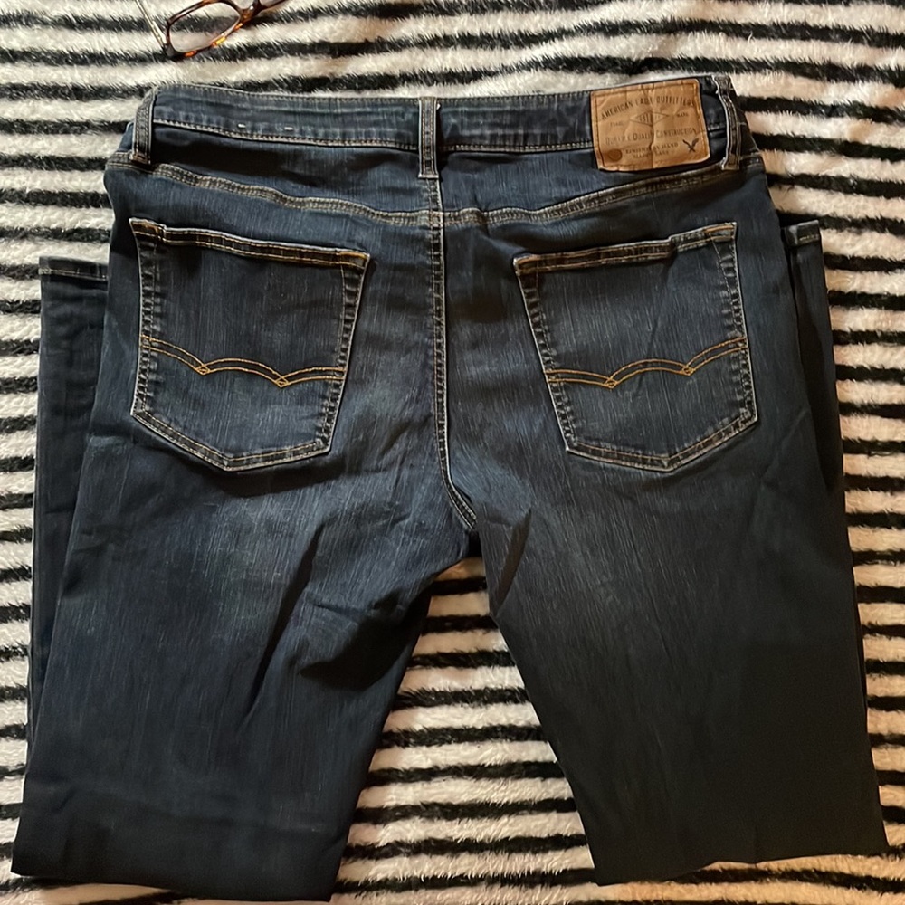 mens guys american eagle jeans size 33 X 32 original straight